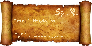 Sztrul Magdolna névjegykártya